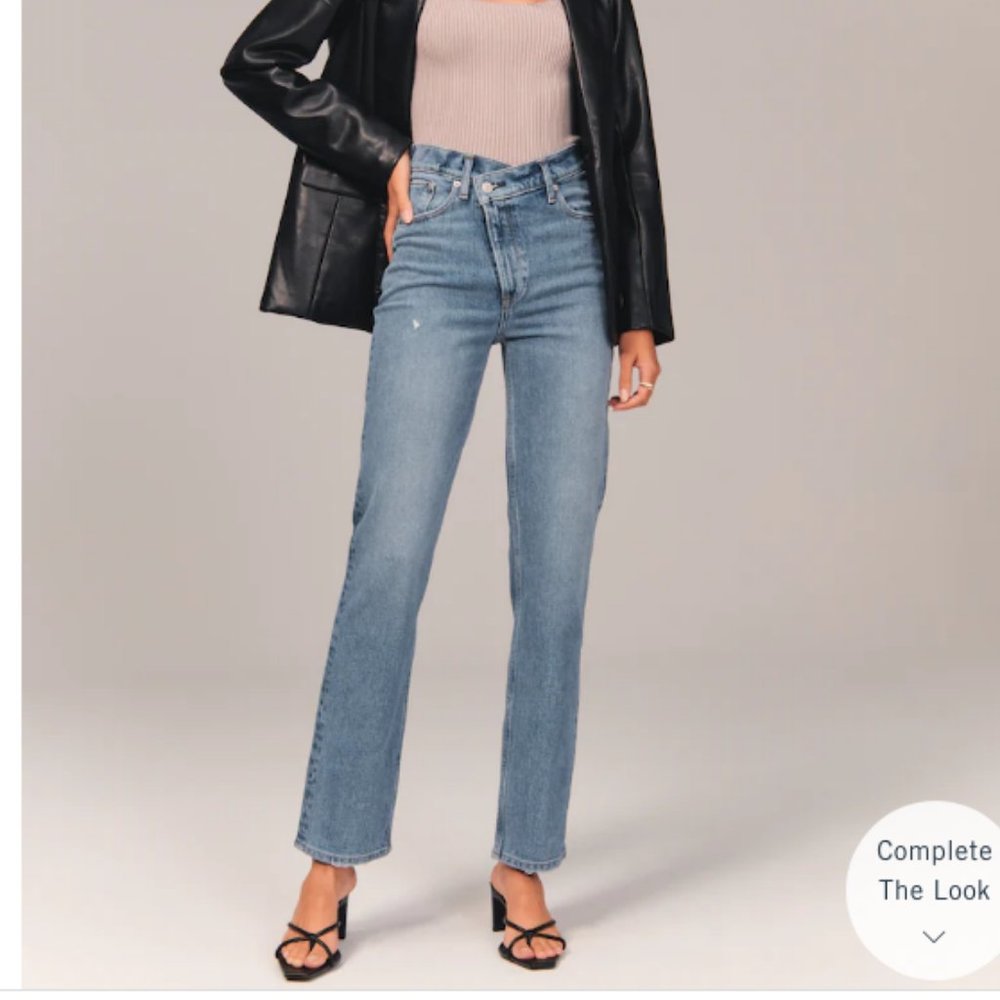 Abercrombie & Fitch Light Blue Straight Leg Jeans